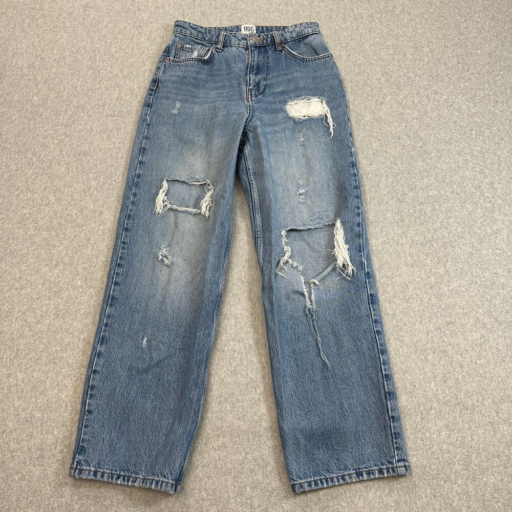 BDG Urban Outfitters Jeans WMNS 25 Blue Denim High Rise VTG Straight Streetwear